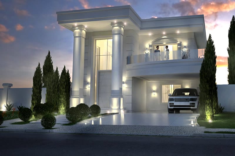 Neoclassical house plan