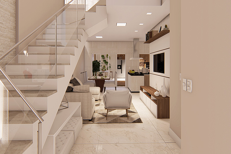 Floor plan with gourmet balcony