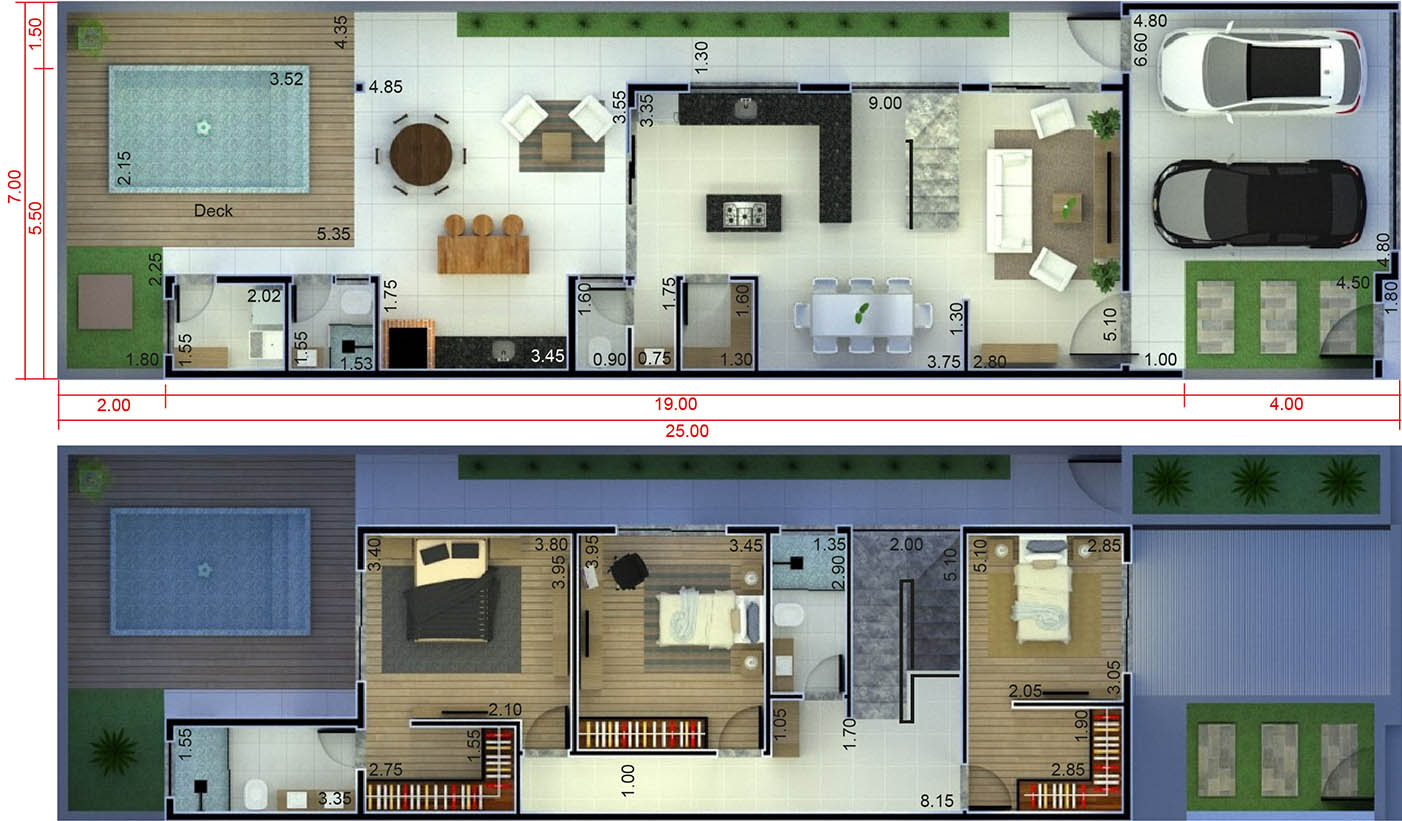 Floor plan with pantry7x25