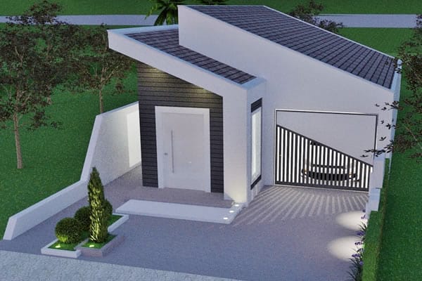 Ground floor house with 2 bedrooms