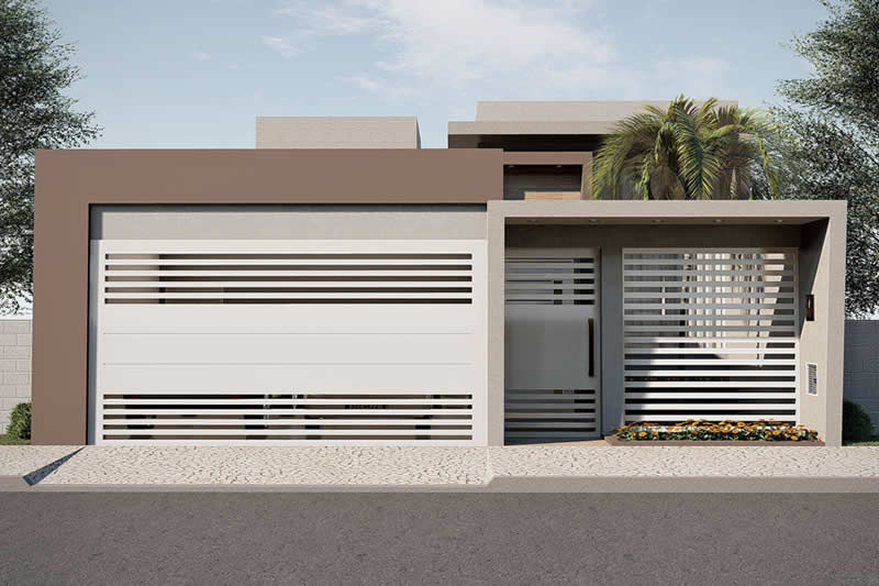 Small house plan with garage