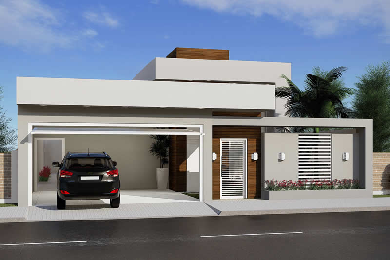 House plan with 3 bedrooms and pool