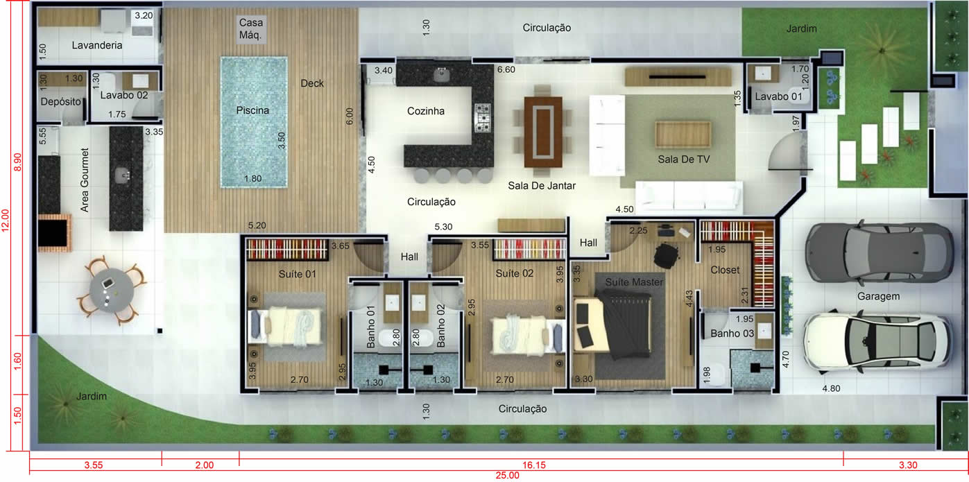 House plan for open allotment12x25