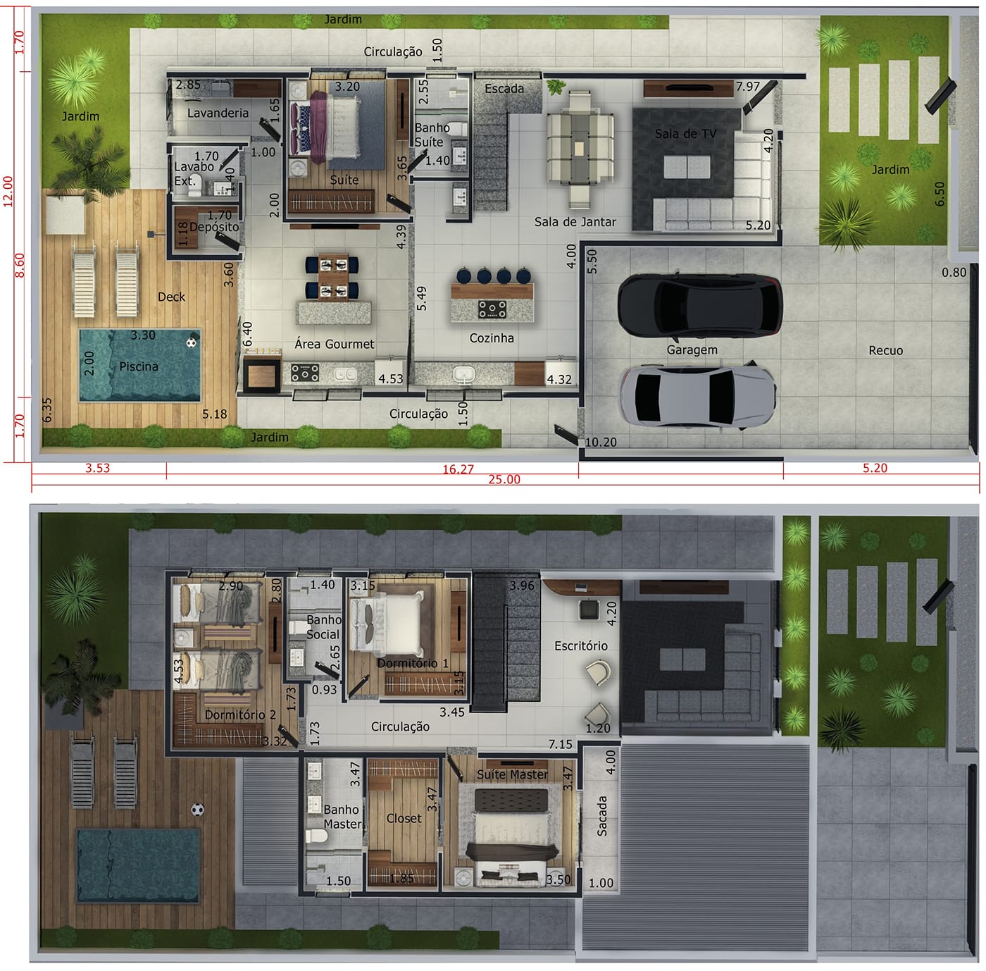 House with home office12x25