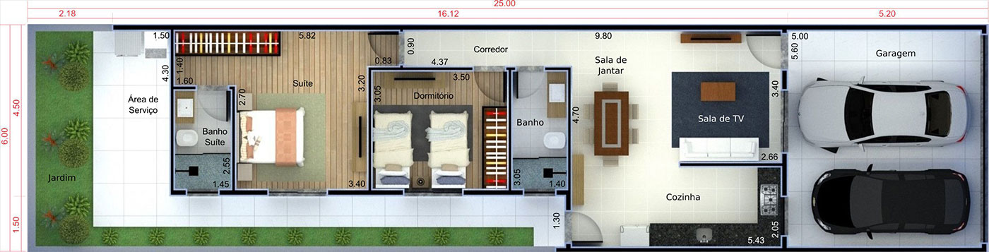 House plan for investment6x25
