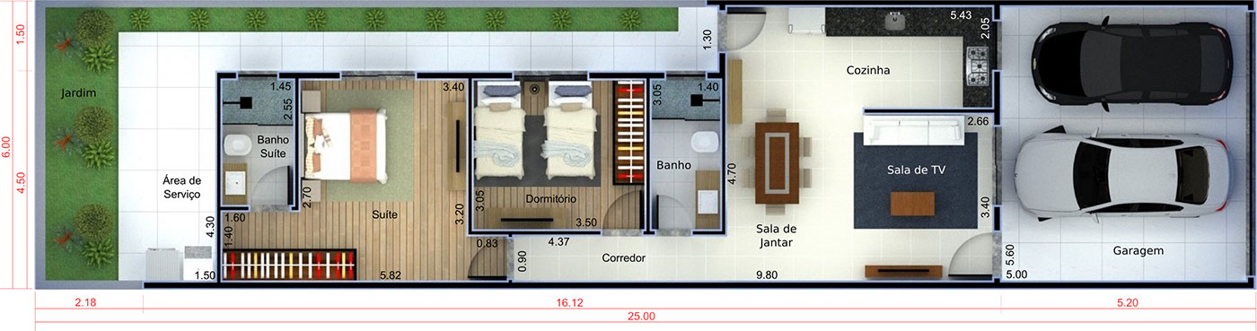 House plan for investment6x25