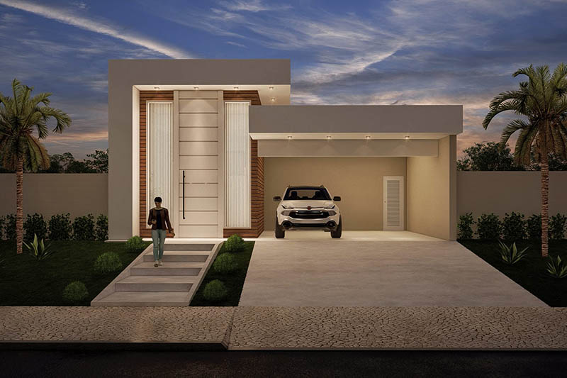 Sloping ground floor plan