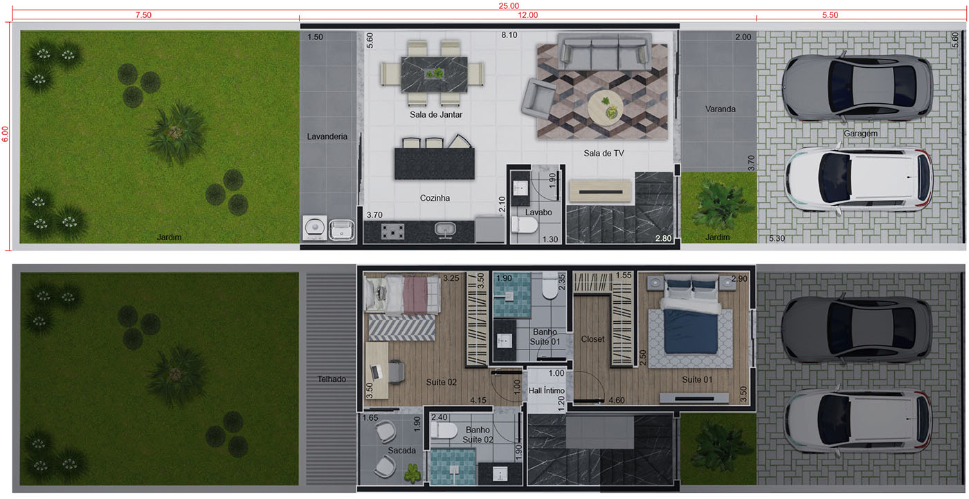 Small and modern townhouse6x25