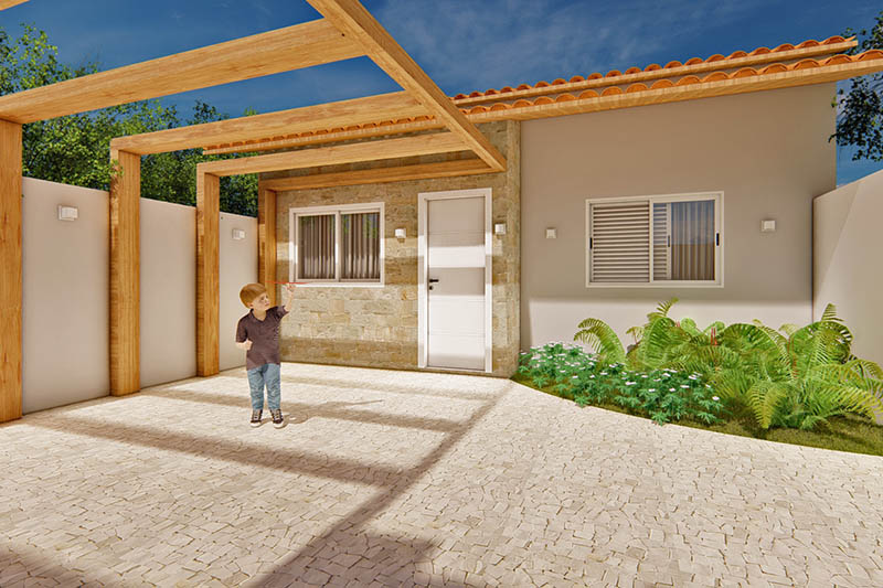 70m² single storey house project