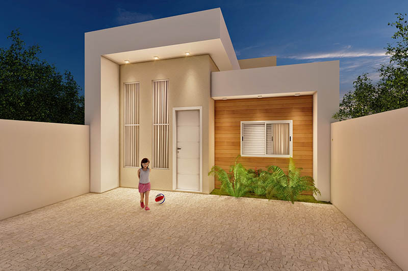 70m² single storey house