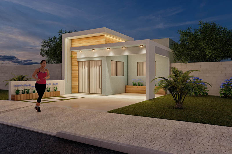 60m² single storey house