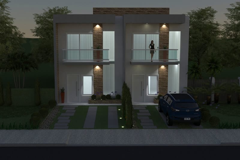 Single semi-detached townhouse