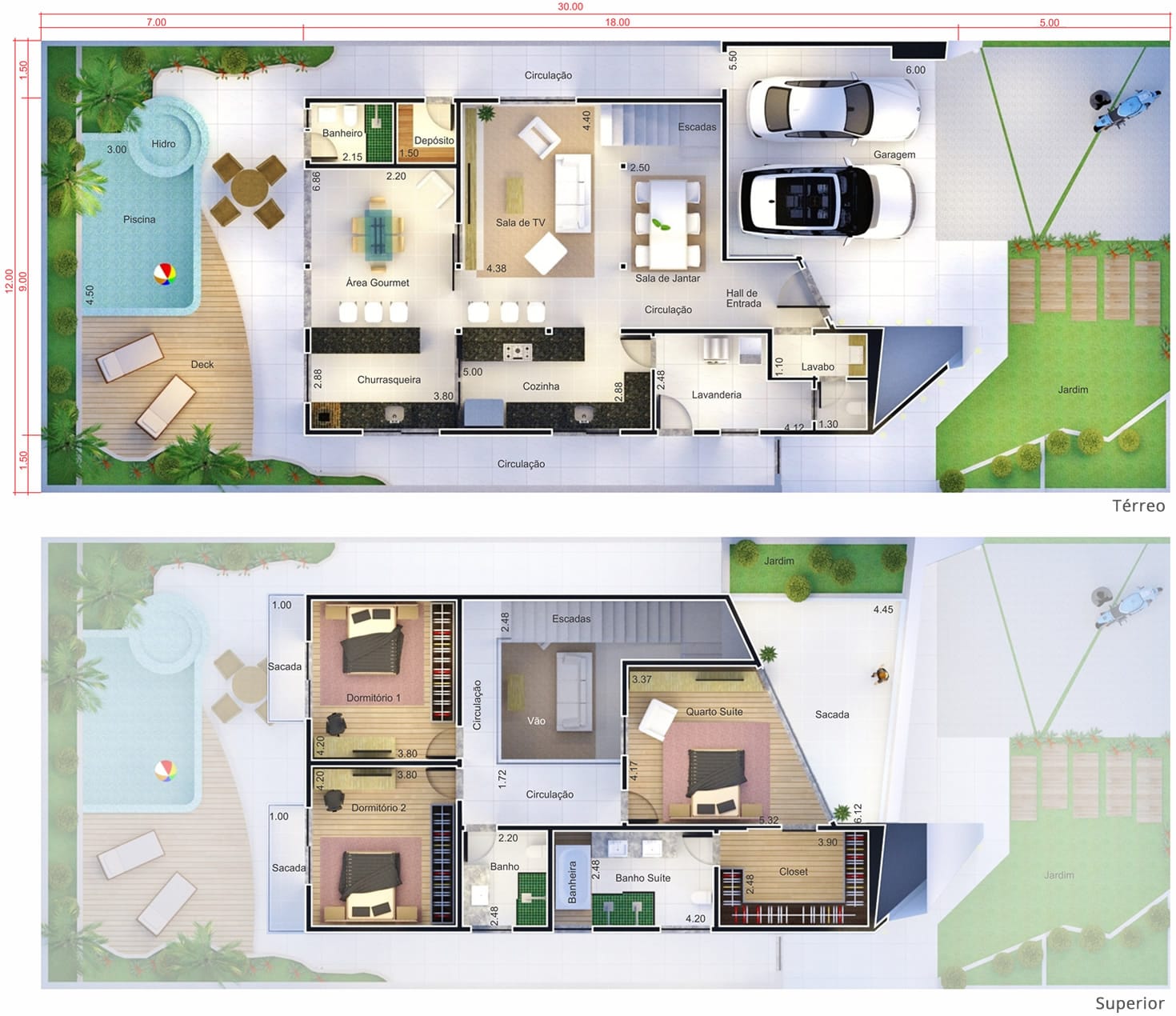 Innovative Loft Design12x30