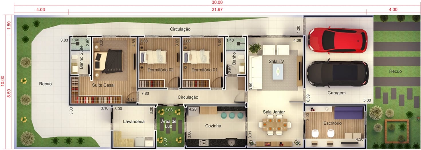 House plan for condominium10x30