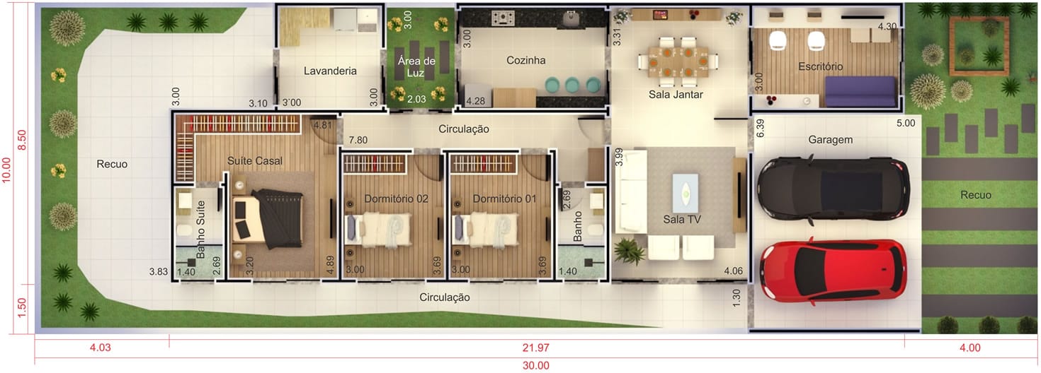 House plan for condominium10x30