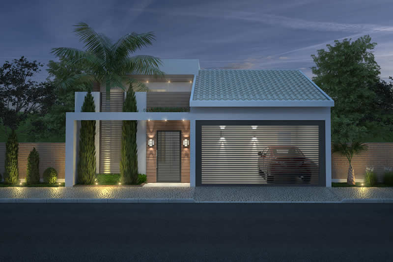 Single storey house with 3 suites