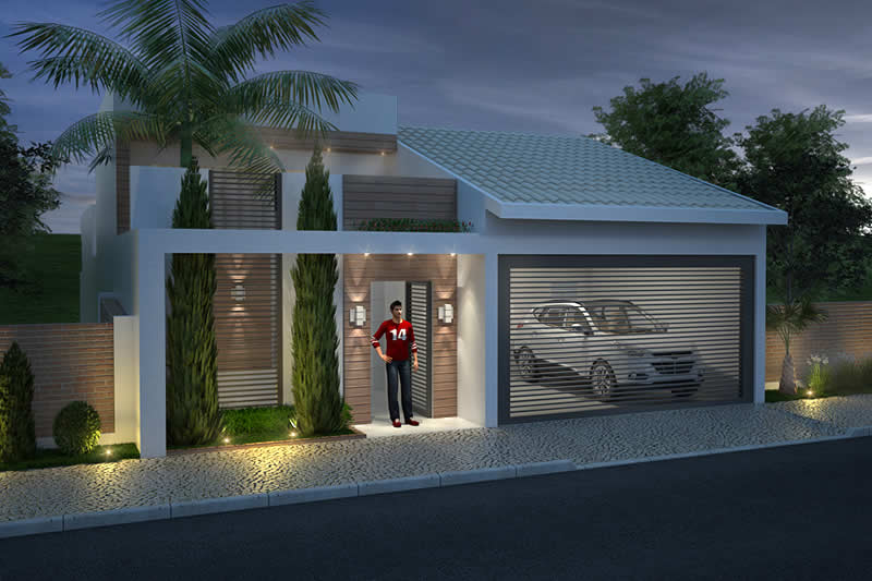 Single storey house with 3 suites