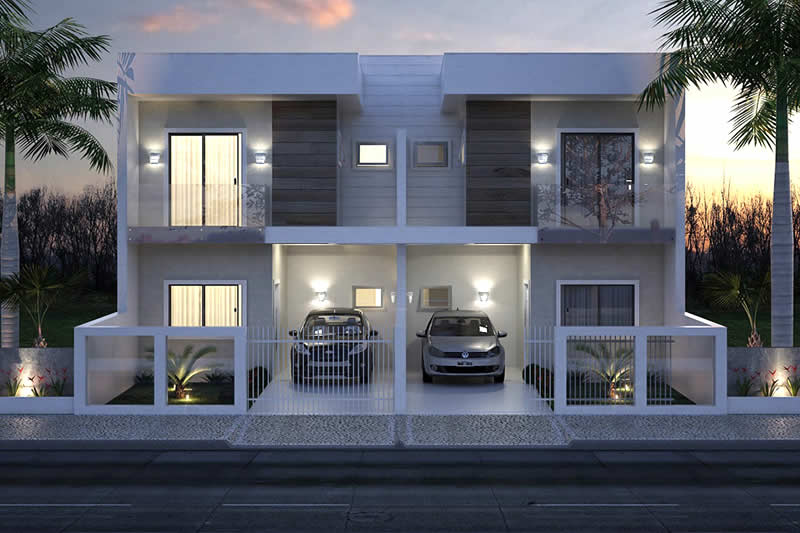 Modern townhouse floor plan