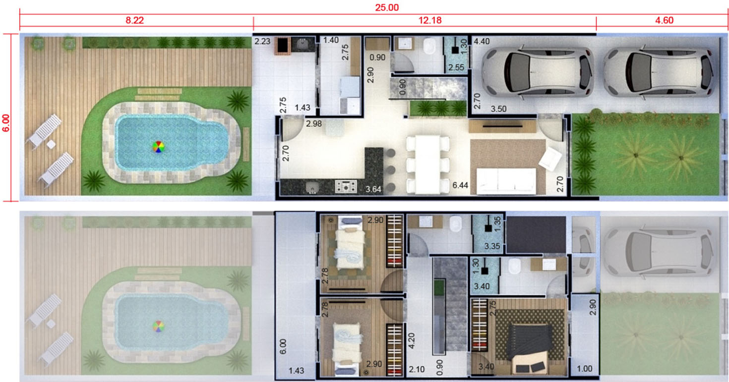 Small and modern townhouse6x25